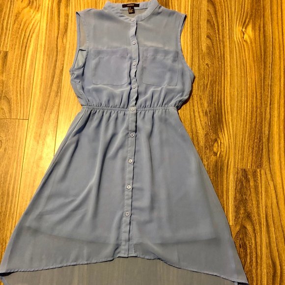 Blue High Low Dress
